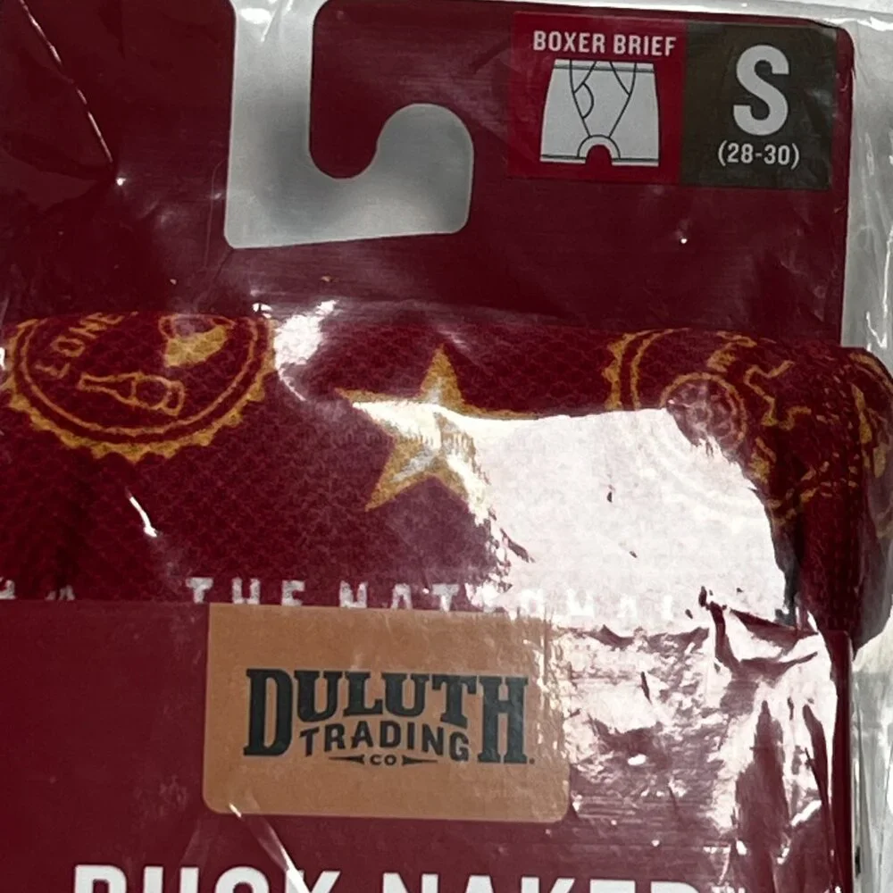 Duluth Trading Buck Naked Boxer‎ Briefs Lone Star Beer Small 28-30 Limited Ed